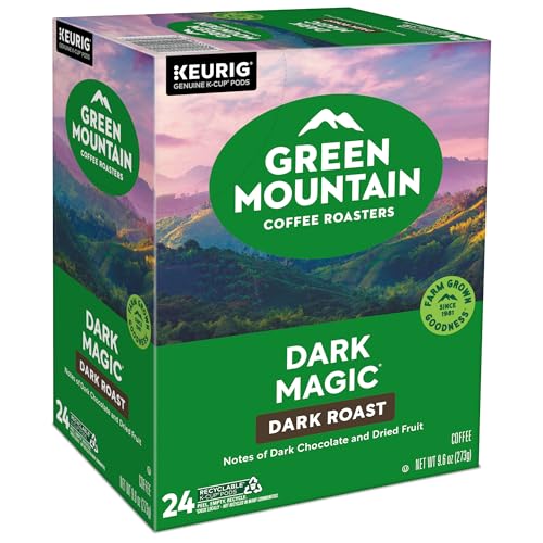 Green Mountain Coffee Roasters Dark Magic, Single-Serve Keurig K-Cup Pods, Dark Roast Coffee Pods, 96 Count