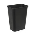 Amazon Basics Rectangular Commercial Office Wastebasket, Easy to Clean, Space-Saving,15.5"L x 11.5"W x 20"H, 10 Gallon, Black