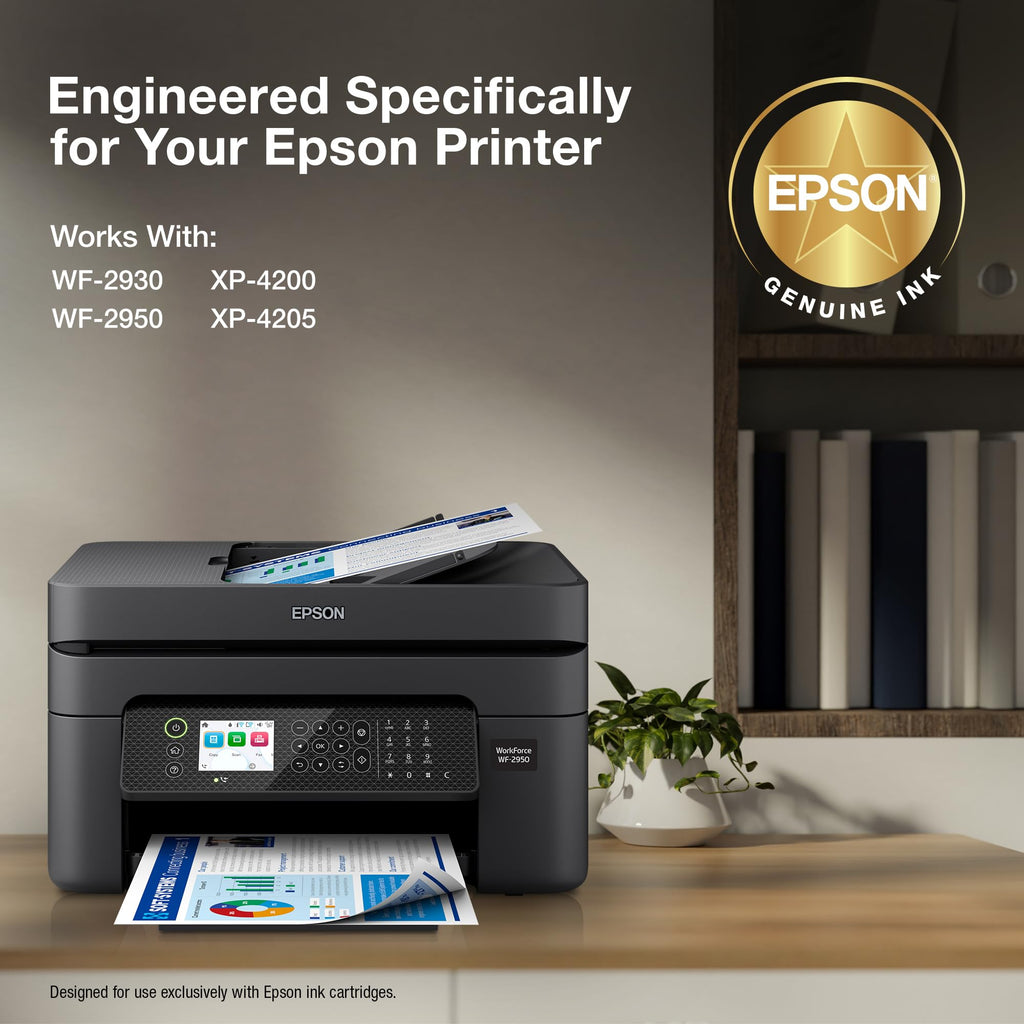Epson 232 Genuine Standard Capacity Black Ink Cartridge T232120 | Works With XP-4200 XP-4205 WF-2930 WF-2950 Printers