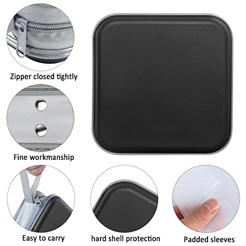 Siveit CD/DVD Cases 40 Capacity Disc Storage Binder for Car(Black)