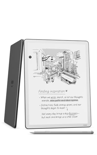Amazon Kindle Scribe 32GB (newest model) — 11” display with front light, paper-like feel, and no distractions — Write in notebooks, docs, and books. Pen included - Graphite