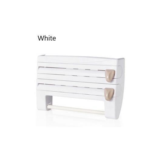 4-In-1 Kitchen Wall-Mount Roll Holder Dispenser