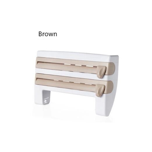 4-In-1 Kitchen Wall-Mount Roll Holder Dispenser