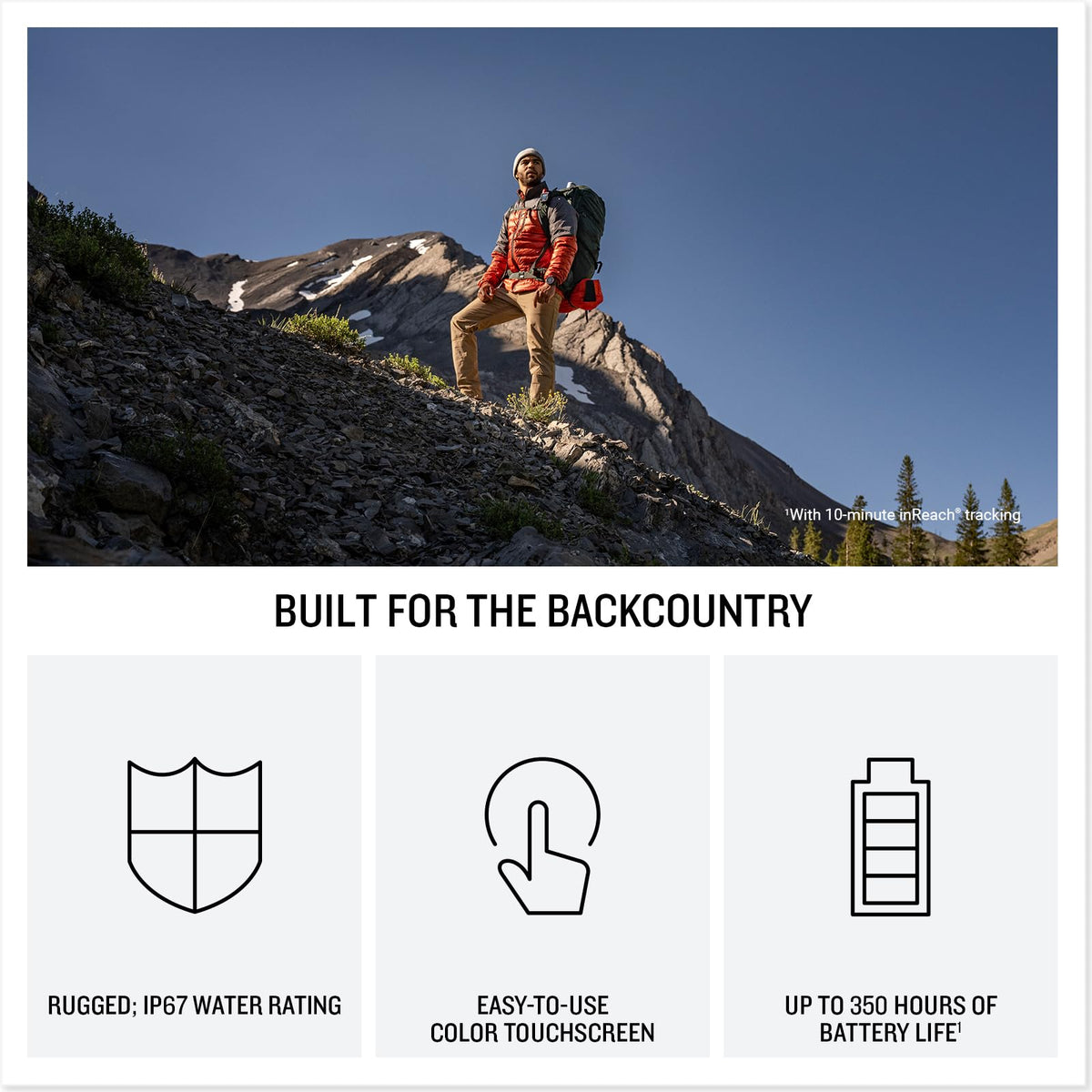 Garmin inReach® Mini 3 Plus, SOS Satellite Communicator | Photo, Voice & Text Messaging Beyond Cell Service, Global Coverage, Color Touchscreen Display, Active Subscription Required