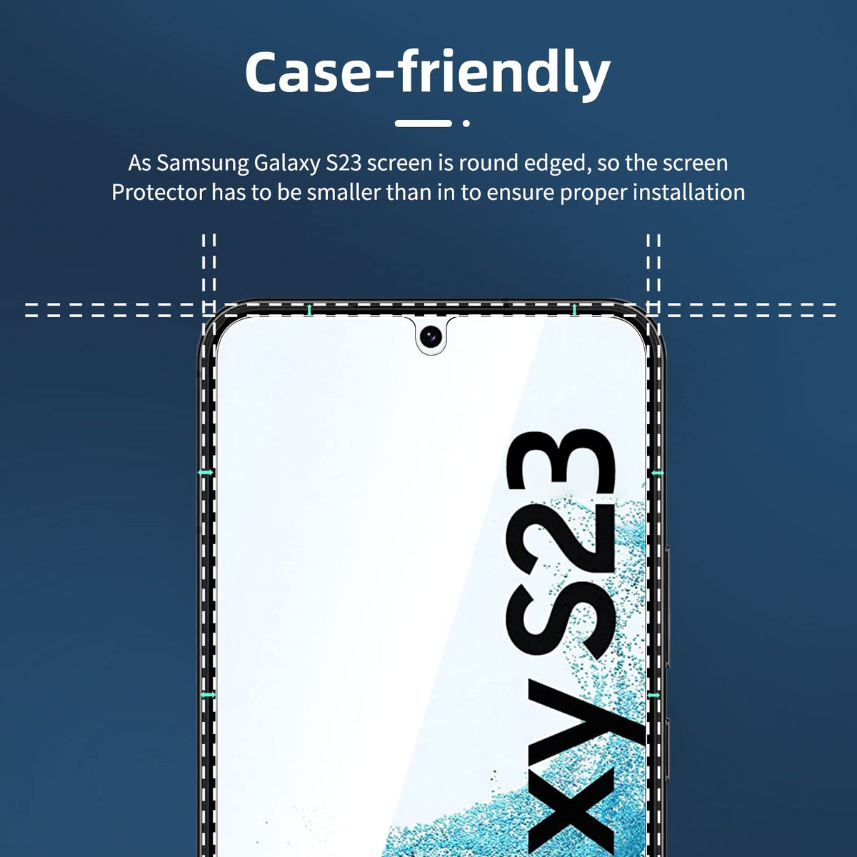 NEW'C for Samsung Galaxy S23 6.1" (SM-S911),Screen Protector Tempered Glass