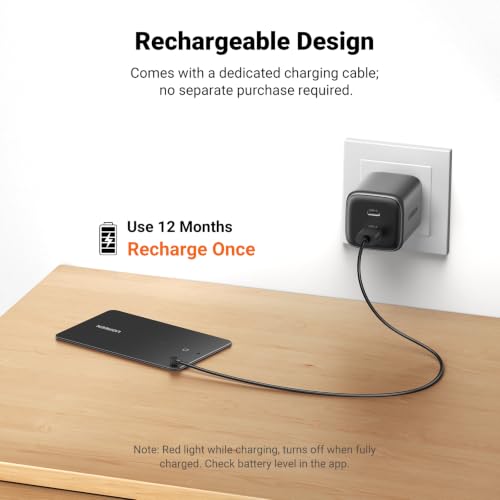 UGREEN FineTrack Slim Wallet Tracker Card (iOS Only) | Bluetooth Tracker Card, Work with Apple Find My Rechargeable Tracker[Apple MFi Certified]