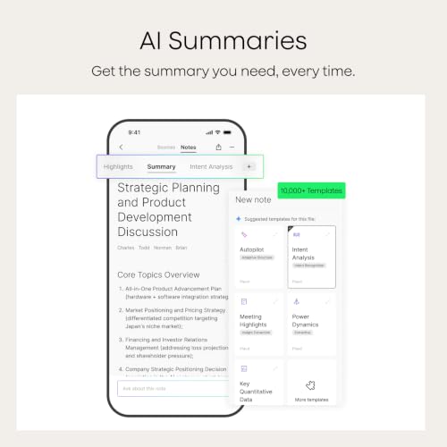 Plaud Note Pro AI Voice Recorder Transcribe & Summarize for Meetings Calls | AI Note Taker for Professionals & Teams, Productivity, 112 Languages, Ultra-Slim, InstantView Display, Case Included, Black
