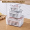 4-in-1 Produce Storage Containers (3-Pack Set)