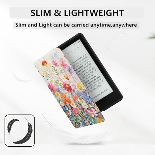 MOROCK Case for 6.8" Kindle Paperwhite 11th Generation 2021, Blossoms