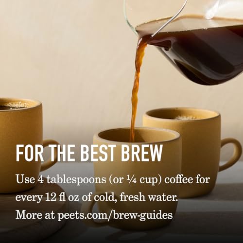 Peet's Coffee Ground Coffee Dark Roast, Organic French Roast, 18 Ounces