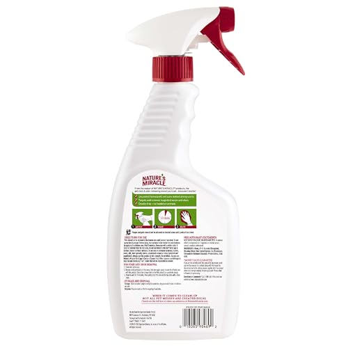 Nature's Miracle Bird Cage & Surface Cleaner, 24 oz | Bio-Enzymatic Formula Helps Break Down Tough Stains & Odors, Cleans & Deodorizes Cages & Accessories, Safe For Pets and Home*