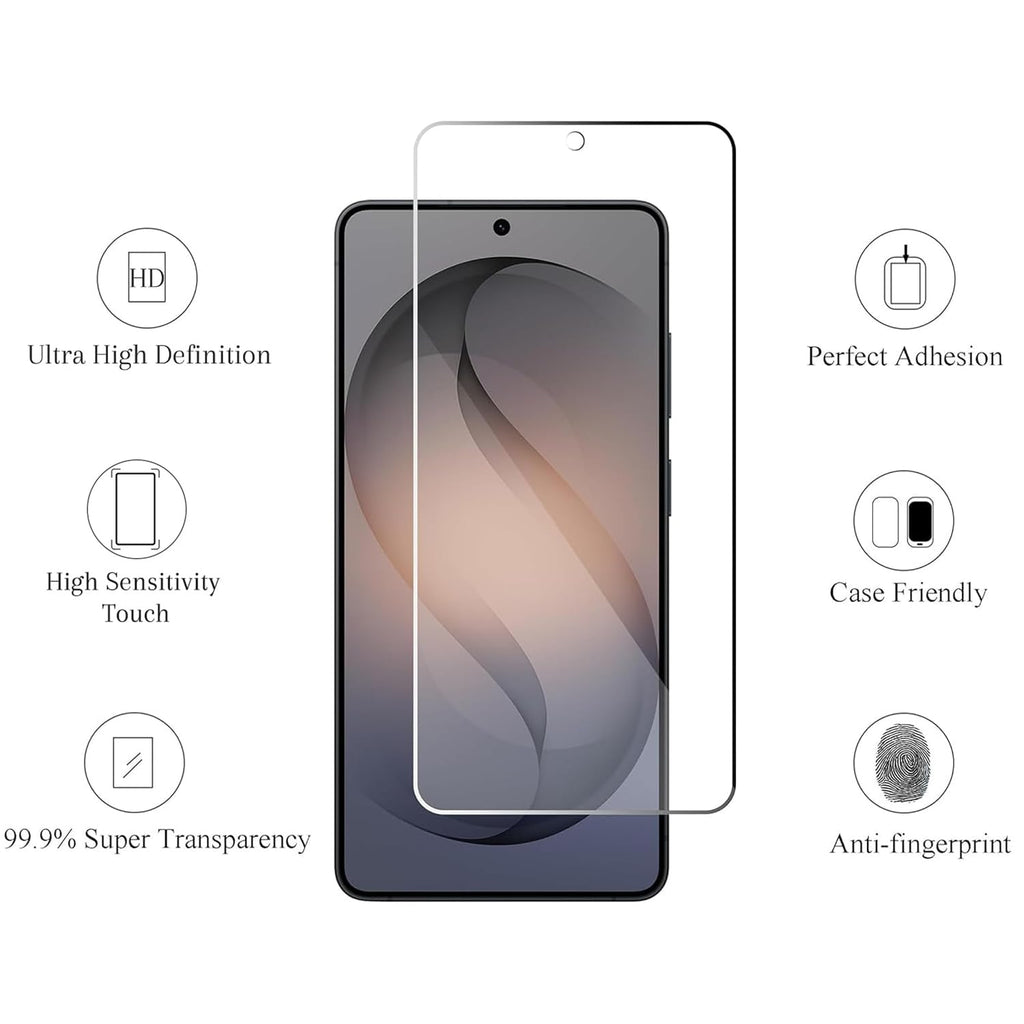 Ailun Screen Protector + Camera Lens Protector for Galaxy S26 Ultra | 3+2 Pack, 6.9 Inch, Tempered Glass, Fingerprint Unlock, 0.25mm Ultra Clear, Case Friendly