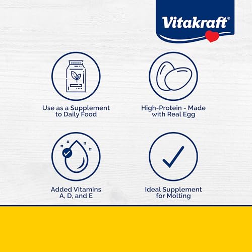Vitakraft Egg Food for Birds 1.1 lb. | Nutrient-Rich Egg Protein, Fortified Seed & Grain Blend, Breeding & Molting Support, Premium Bird Food, 1.1 lb Pack