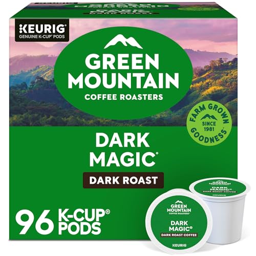 Green Mountain Coffee Roasters Dark Magic, Single-Serve Keurig K-Cup Pods, Dark Roast Coffee Pods, 96 Count