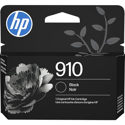 HP 910 Black Ink Cartridge | Works with OfficeJet 8010, 8020 Series, OfficeJet Pro 8020, 8030 Series | Eligible for Instant Ink | 3YL61AN
