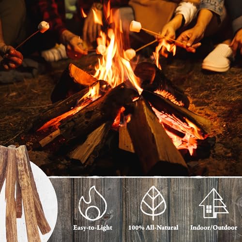 Fatwood Fire Starter Sticks 10lb Box - Indoor or Outdoor 100% All Natural Pine Fire Starters for Campfires, Fireplace, Firepit, Stove, or BBQ Grill - Kindling Firewood Lighter by Pure Garden