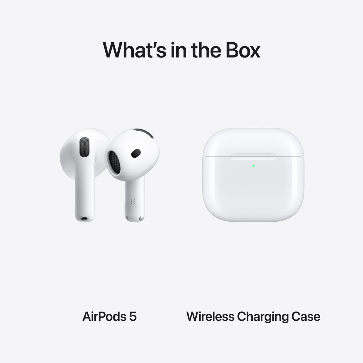 Apple AirPods 5 with Wireless Charging Case | Wireless Earbuds, Wireless Charging Case, Active Noise Cancellation, Personalized Spatial Audio, Live Translation, H2 Chip