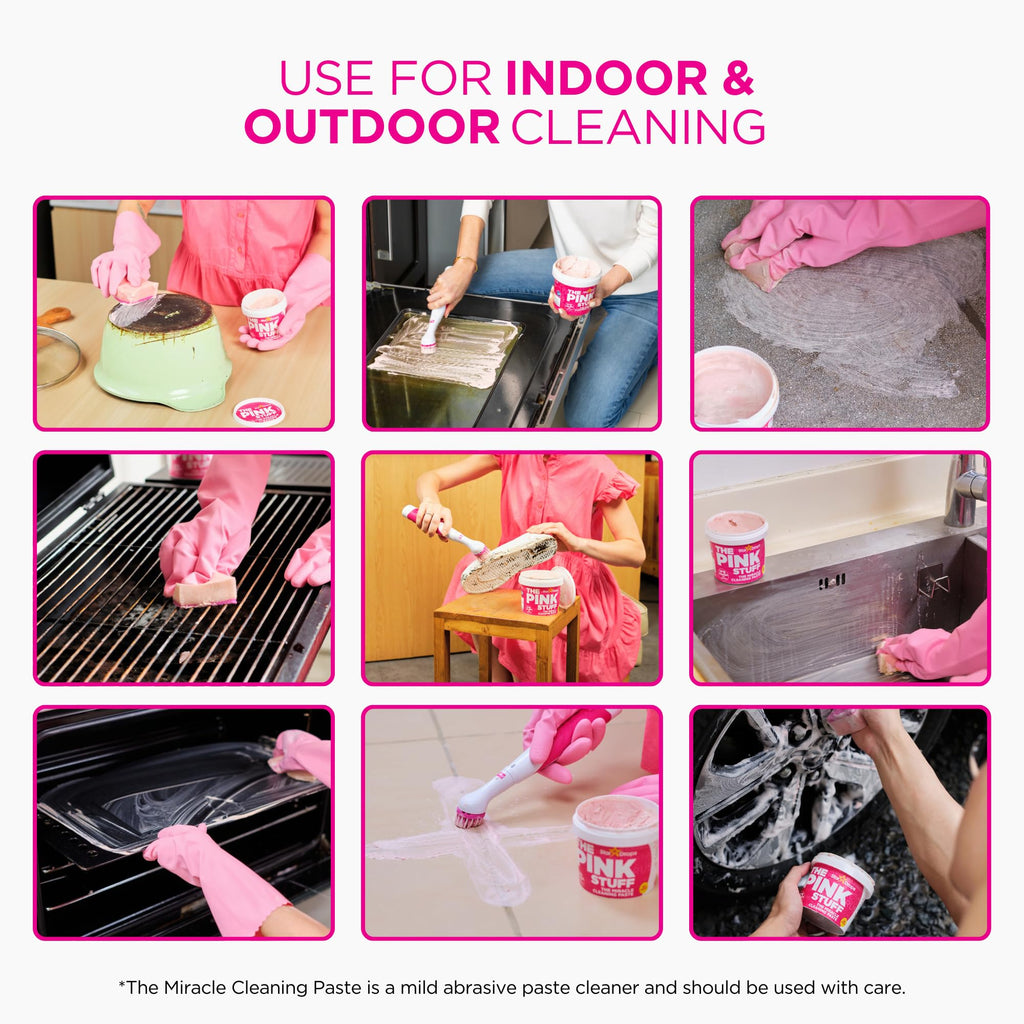 Stardrops The Pink Stuff Miracle Cleaning Paste, 17.6 Oz | Powerful Indoor & Outdoor Cleaning Tough on Stains, Grease & Grime
