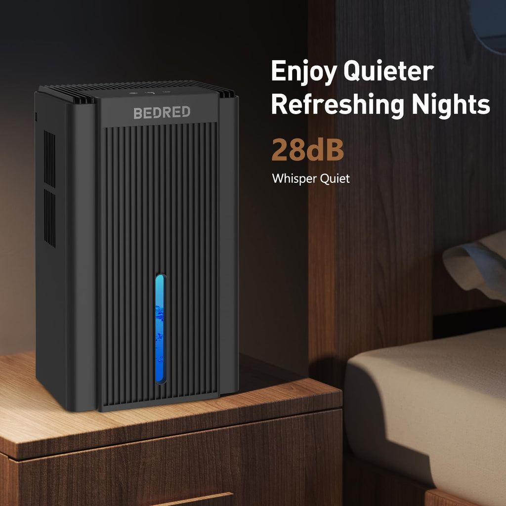 Dehumidifier,95OZ Dehumidifier for Home Sq.Ft - Quiet with Auto Shut Off & Relaxing 7 Color Ambient Light,Ideal for Livingroom, Bedroom, Basement(Black)