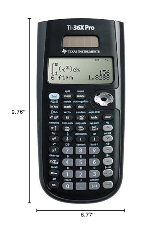 Texas Instruments TI-36X Pro Engineering/Scientific Calculator | 9.7 Inch | Black.