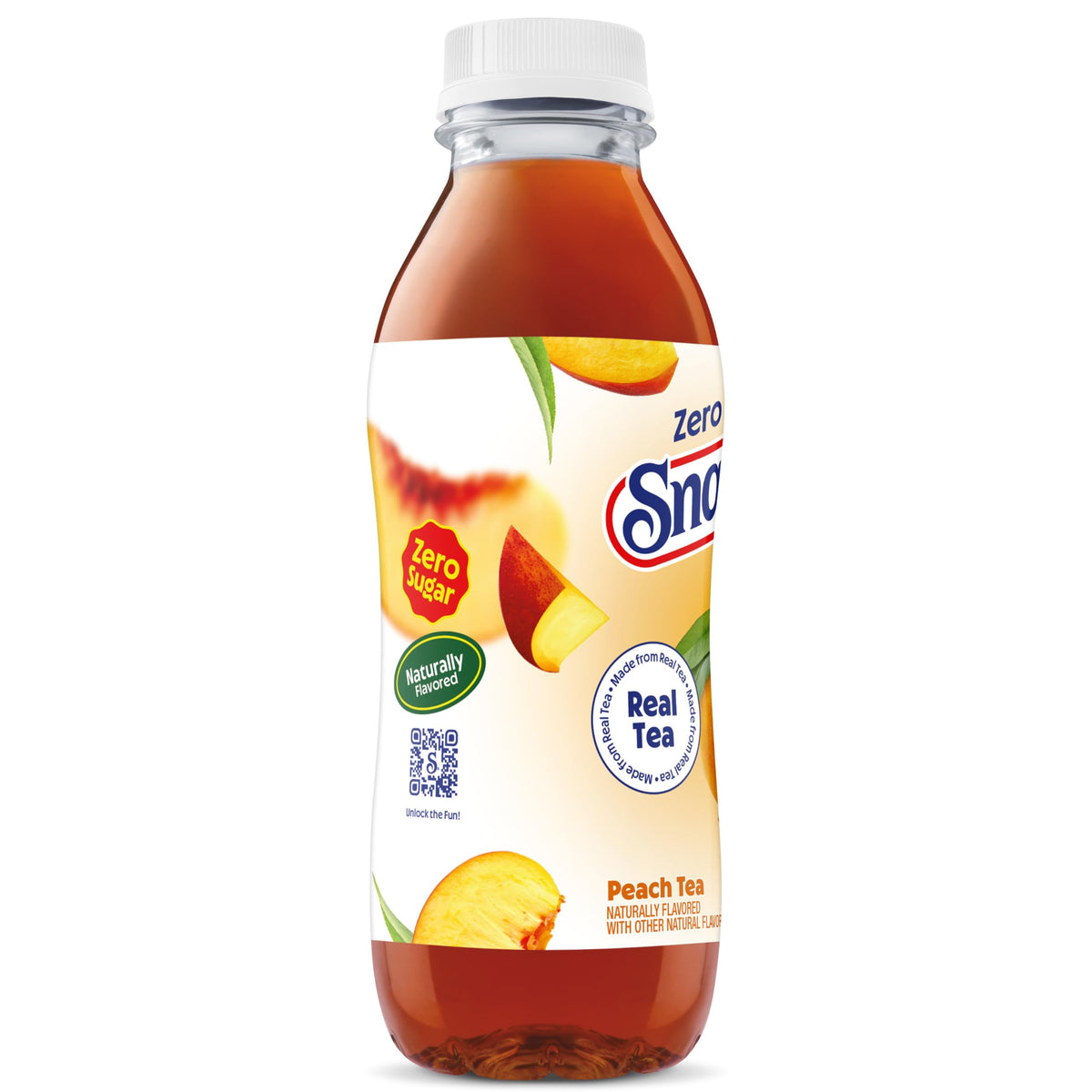 Snapple Zero Sugar Peach Tea, 16 fl oz recycled plastic bottle (Pack of 12)