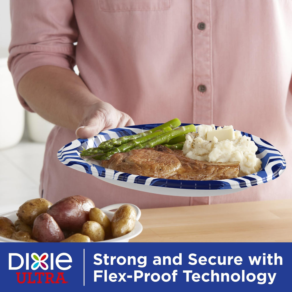 Dixie Ultra Large Paper Plates, 10 Inch, Heavy Duty Disposable Plates