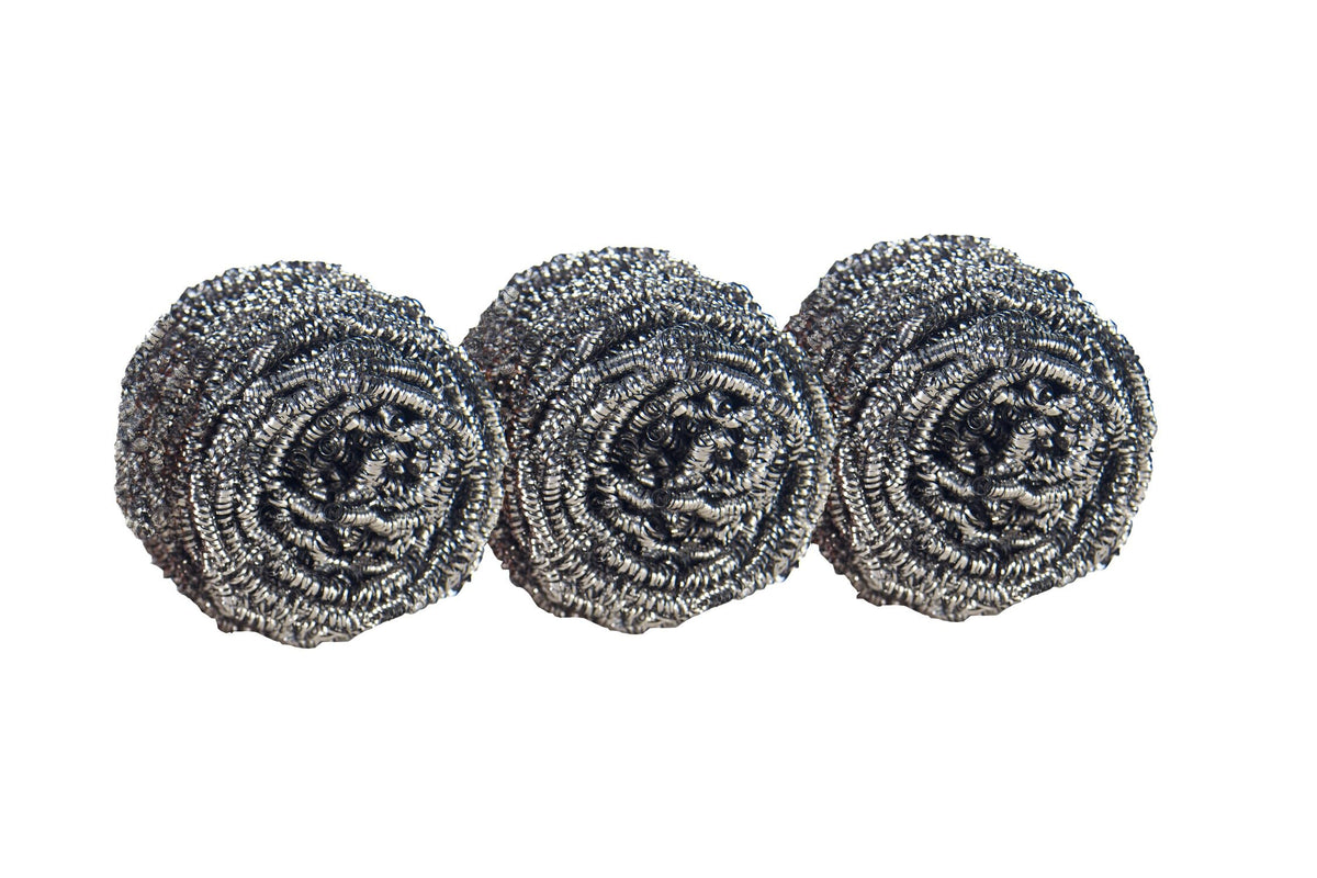 Scotch-Brite Stainless Steel Scrubbers, 3 Pack
