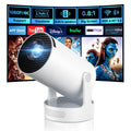 Philoent Mini Projector with WiFi 6 and BT 5.4, Built-in Apps 2026 Upgraded | 1080P/4K Support, 180° Rotation, Wi-Fi 6 & Bluetooth 5.4, Automatic Keystone Correction, Fast Focus, 25 dB for home cinema