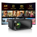 ONOAYO Outdoor-Projector-4K with AI Auto Focus,50WDolby Audio,Built-in Apps | High Brightness, Smart OS 2.0, Movie Projector with WiFi Bluetooth, Portable Proyector for Bedroom/Ceiling/Camping