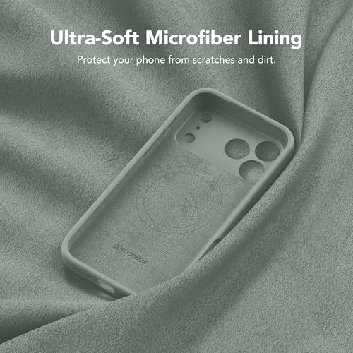 SuydanBox Magnetic for iPhone 18 Pro Case/iPhone 17 Pro Case Silicone | Fit for MagSafe,Screen Protector,Full Camera Protection,Shockproof Protective Phone Case for iPhone 18 Pro/17 Pro Calke Green