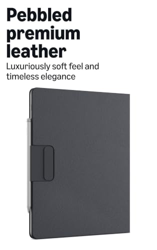Amazon Kindle Scribe Executive Folio Cover with Magnetic Attach, Sleek Protective Case - Premium Leather