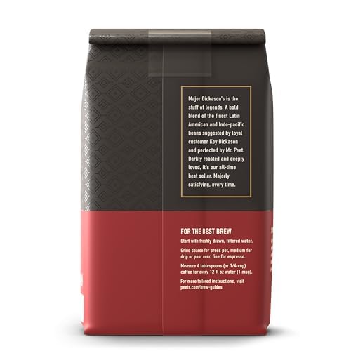 Peet's Coffee Ground Coffee Dark Roast, Organic French Roast, 18 Ounces