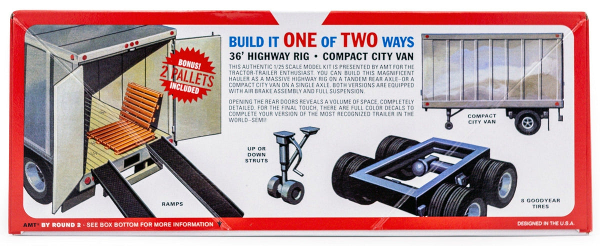 AMT Big Rig Semi Trailer 1:25 Scale Model Kit