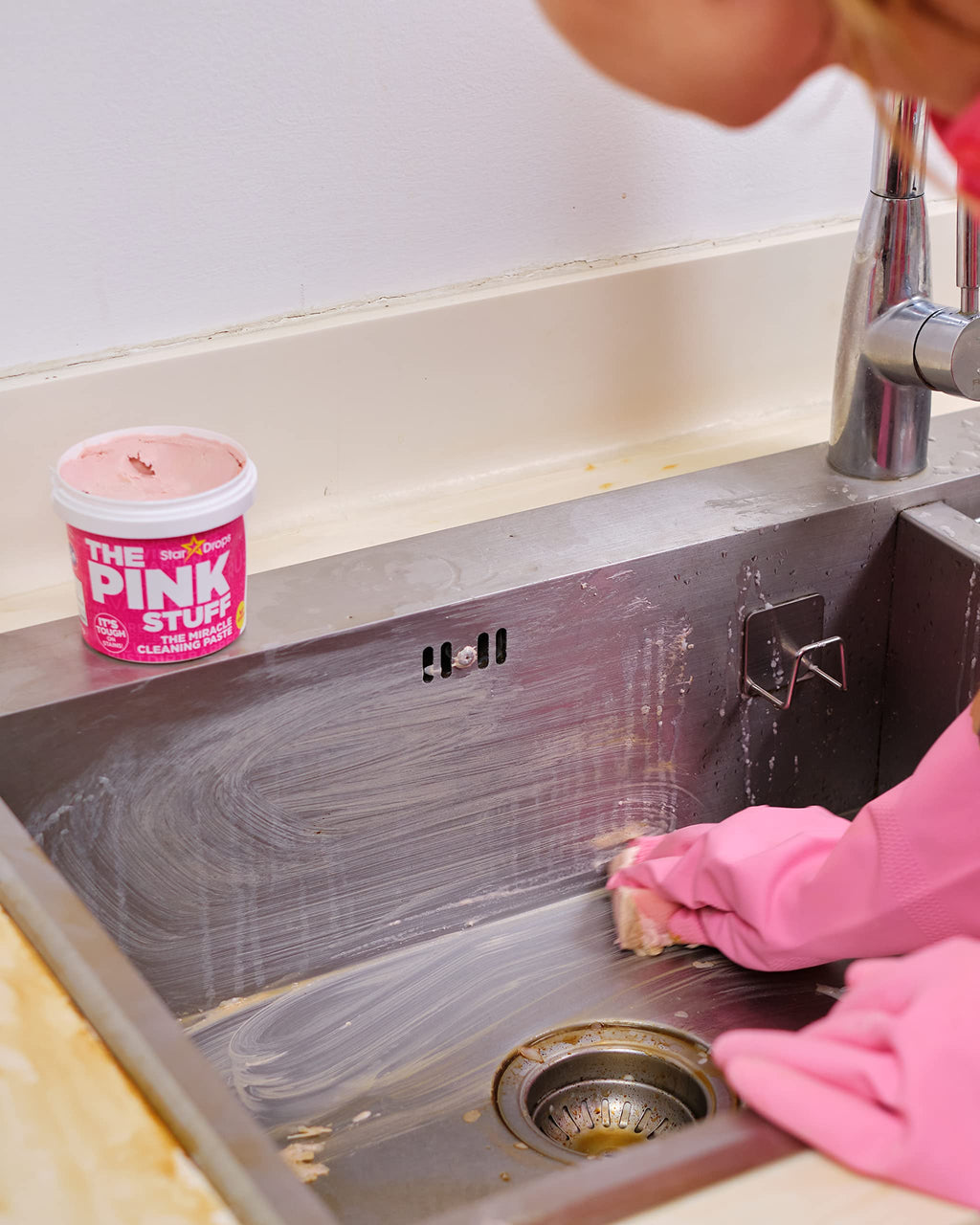 Stardrops The Pink Stuff Miracle Cleaning Paste, 17.6 Oz | Powerful Indoor & Outdoor Cleaning Tough on Stains, Grease & Grime