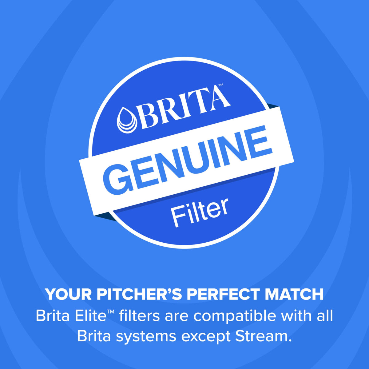 Brita Elite Replacement Water Filter, 2 Pack | WQA and NSF/ANSI Certified, Reduces Chlorine, Copper, Mercury & Cadmium, Lasts 2 Months, Household Essential