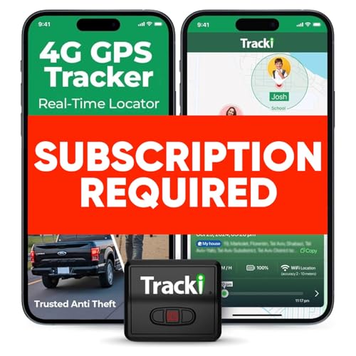 Tracki Universal GPS Tracker for Vehicles, Real Time Tracking | 4G LTE, Unlimited Distance, Smart Alerts, Super Small, Subscription Required, Cancel Anytime