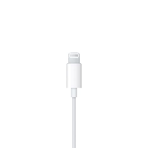 Apple EarPods Headphones with Lightning Connector | Wired Ear Buds for iPhone with Built-In Remote to Control Music, Phone Calls, and Volume