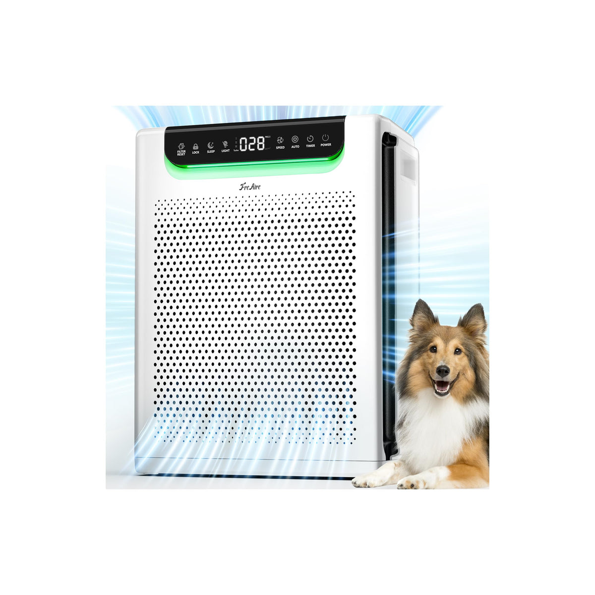 Air Purifiers for Home Large Room, Up to 2600Ft² with HEPA Washable Filters | Ture HEPA Filter, Powerful Turbo Mode, PM2.5 AQI Display, 22dB Sleep Mode, Air Cleaner for Pets Hair, Smoke, Odors, HAP607