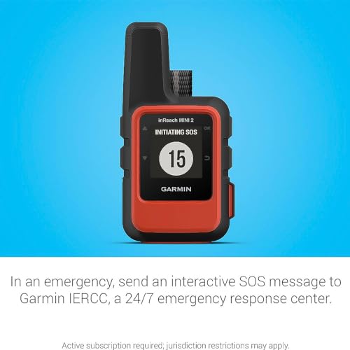 Garmin inReach® Mini 2, Satellite Communicator, Orange | SOS Satellite Communicator with Navigation, Two-Way Messaging Beyond Cell Service, 24/7 Garmin Response℠