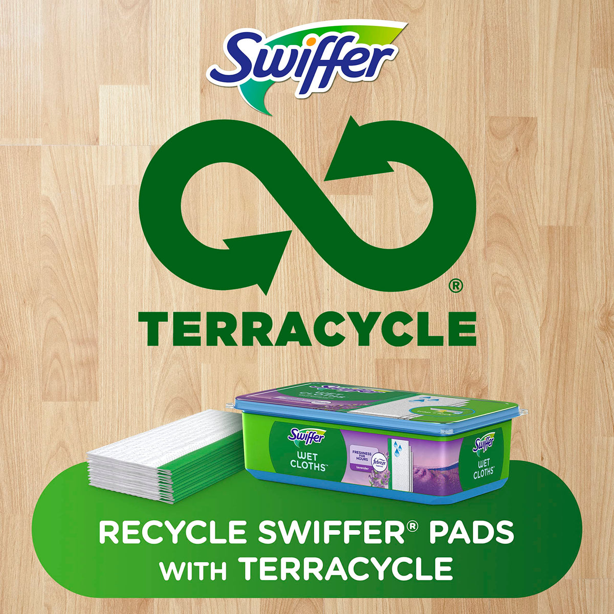 Swiffer Sweeper Wet Mopping Cloth Multi Surface Refills, Mops for Floor Cleaning, Febreze Lavender Scent, 36 Count
