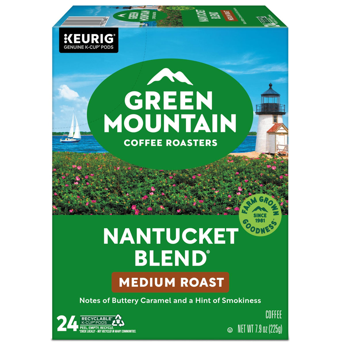 Green Mountain Coffee Nantucket Blend Keurig Single-Serve K-Cup Pods, Medium Roast Coffee, 96 Count
