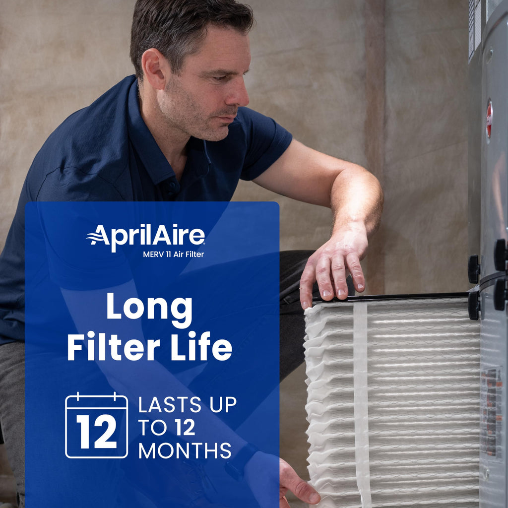 AprilAire 410 Replacement Filter for AprilAire Whole House Air Purifiers - MERV 11, Clean Air & Dust, 16x25x4 Air Filter (Pack of 1)