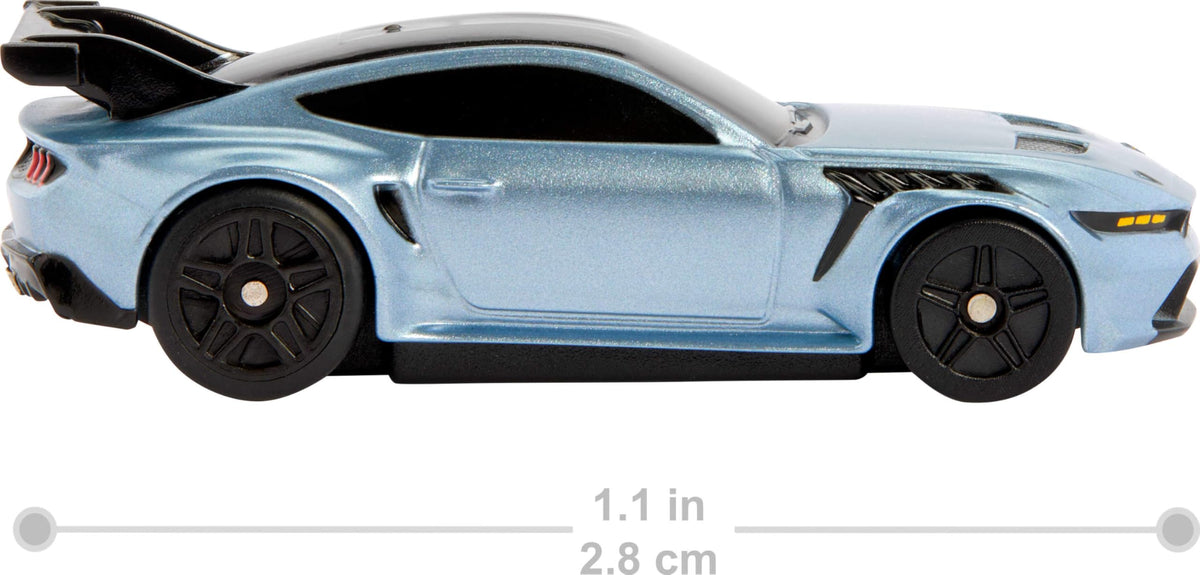 Hot Wheels RC Ford Mustang, Remote-Control Toy Car | 1:64 Scale Booster Button to Race & Stunt On or Off Track, Recharge with USB Cable, Full-Function