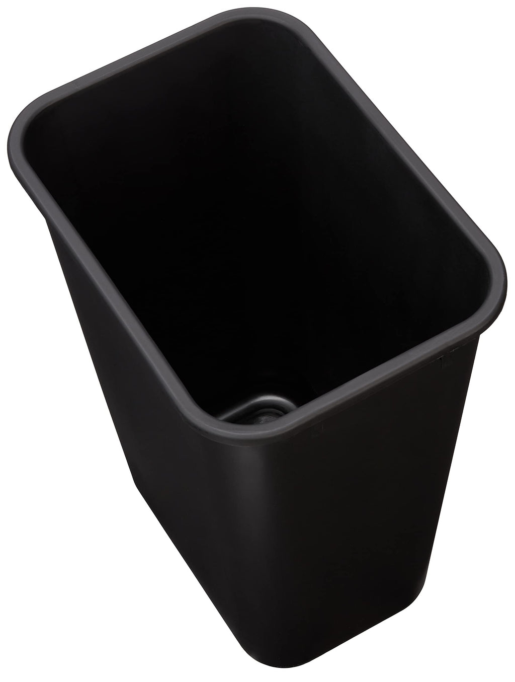 Amazon Basics Rectangular Commercial Office Wastebasket, Easy to Clean, Space-Saving,15.5"L x 11.5"W x 20"H, 10 Gallon, Black
