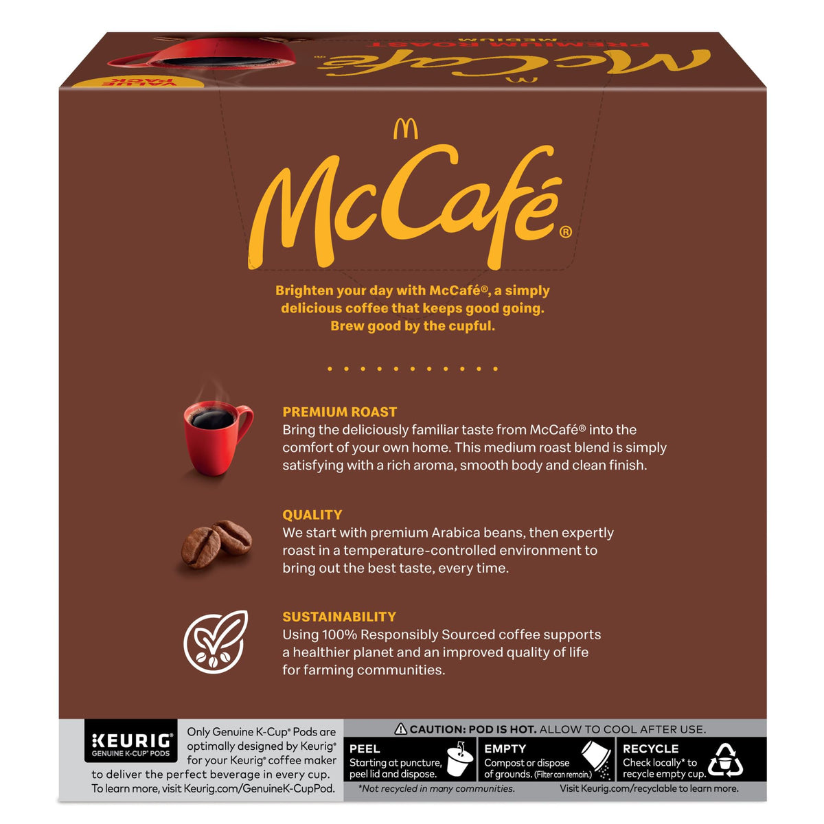 McCafe Premium Roast, Keurig Single Serve K-Cup Pods, Medium Roast Coffee Pods, 32 Count