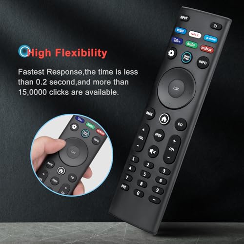 Universal Remote Control XRT140 for VIZIO Smart TV Remote Replacement XRT136 XRT260 XRT270 Smartcast D, E, M, P, V, PX Series Smart TVs