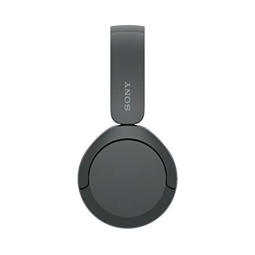 Sony WH-CH520 Wireless On-Ear Bluetooth Headphones with Microphone, Black | Comfortable Lightweight Design, Up to 50 Hrs Battery with Quick Charging, Multipoint Connection, Clear Calls, Swivel design