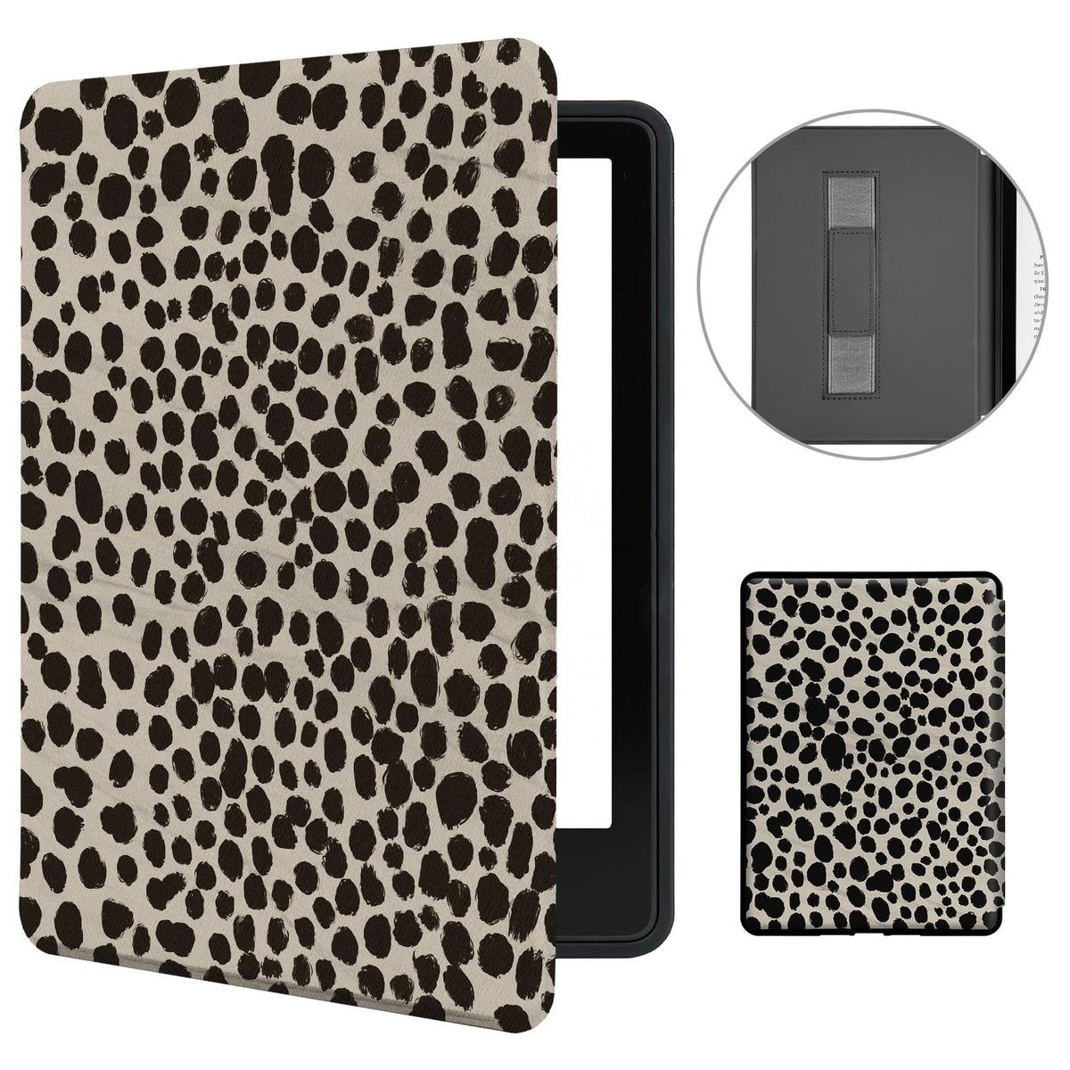 MOROCK Case for 6" Kindle 11th Generation 2024/2022, Khaki Leopard Print