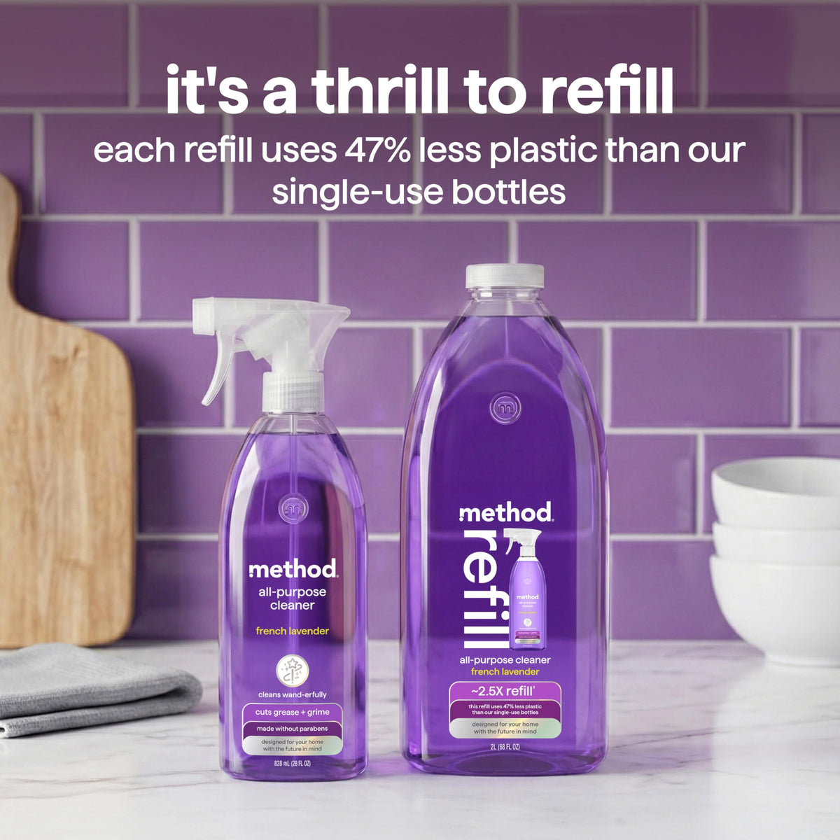 method All-Purpose Cleaner Spray, French Lavender, 28 fl oz