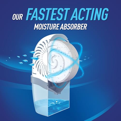 DampRid Moisture Absorber Drop-In Tablet Refill Pack, Fragrance Free, 15.8 oz., 4 Pack, Attract and Trap Excess Moisture and Eliminate Musty Odors for Cleaner, Fresher Air